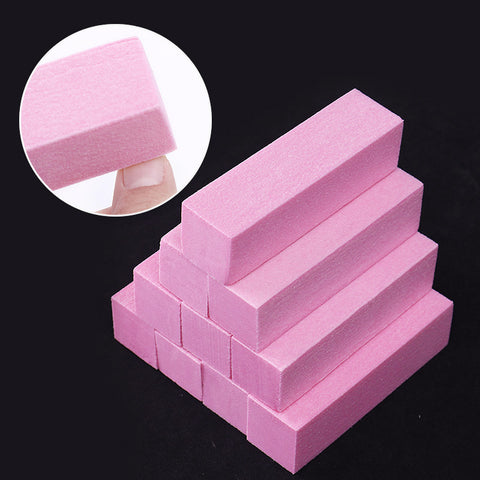 10Pcs Pink Sanding Sponge Nail Art Buffers Block Files Grinding Polishing Tool Set 0435 - Artlalic Nail Art Manicure Makeup Beauty Fashion