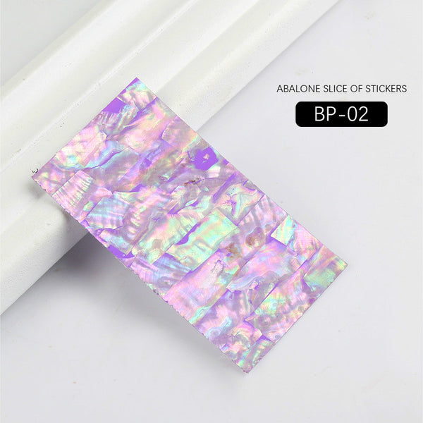 Shell Abalone Nail Sticker Mermaid Flakes Decals 3420