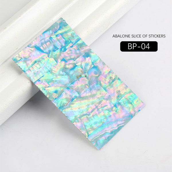 Shell Abalone Nail Sticker Mermaid Flakes Decals 3420