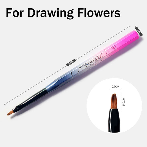 Nail Art Brush Liner Gradient Shading Painting Drawing Pen 0413