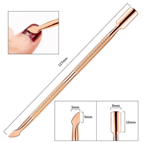 Stainless Steel Cuticle Pusher Dead Skin Remover 1054