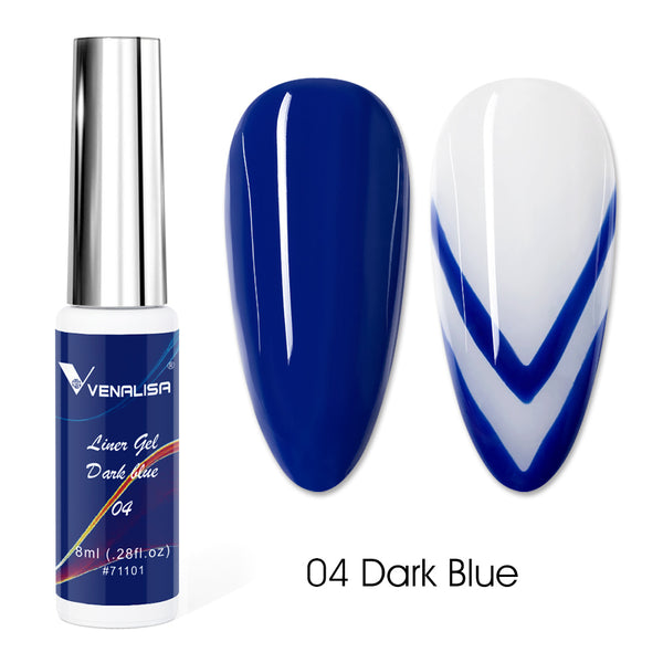 Venalisa 8ml Liner Gel French Tips Gel Nail Polish UV LED Painting Gel 4720