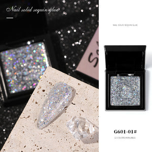 3g Solid Glitter UV Gel Nail Polish Laser Sequins Gel 0022