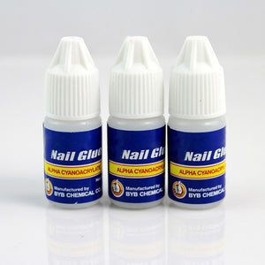 3 Bottle Acrylic Nail Art Glue French False Tips Manicure Tool Fake Nails Glue 0658 - Artlalic Nail Art Manicure Makeup Beauty Fashion