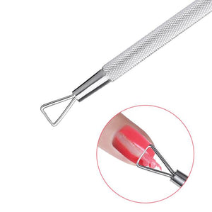 Stainless Steel Push for Removing Gel Varnish Unloading Nail Polish Remover 1032 - Artlalic Nail Art Manicure Makeup Beauty Fashion