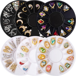 3D Nail Art Decoration Wheel Nail Rhinestone Alloy Jewelry Parts for nails Accessories 4575