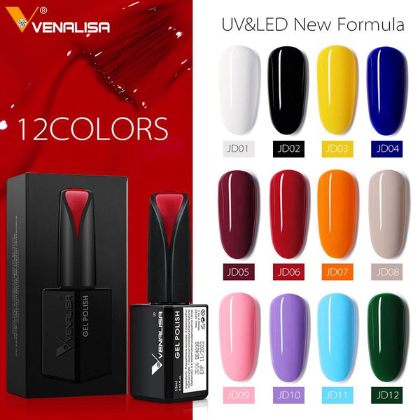 Venalisa 15ml UV Gel Polish Long Lasting 12 Color Choices 4571
