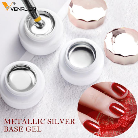 Venalisa Sliver Base Nail UV Gel Art Tips Design Manicure UV LED Soak Off 4435
