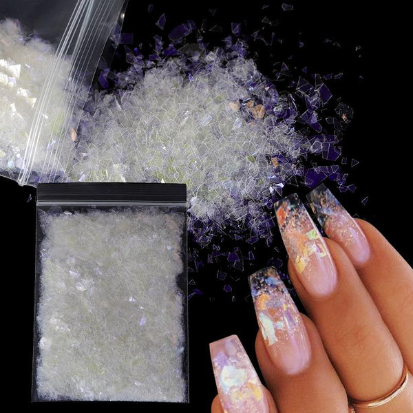 10g Holographic Nail Sequins Glitter Sparkly Flake Slice Nail Art Decorations 2759