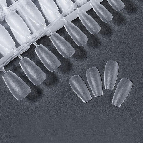 240Pcs Matte Short False Nail Tips Extension Full Cover Fake Nails Soft Gel Press On Nail Manicure Accessories