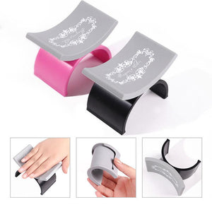 Nail Art Silicone Hand Pillow Arm Rest U Shape Holder 1295