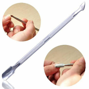 Practical Cuticle Nail Pusher Spoon Remover Stainless Steel Manicure Care Tool 0234 - Artlalic Nail Art Manicure Makeup Beauty Fashion