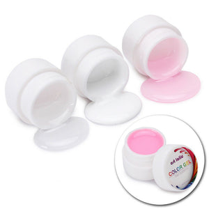 Pink White Clear UV Gel Extend Nail Art Tips Gel Nail Polish Extension Primer 019 - Artlalic Nail Art Manicure Makeup Beauty Fashion