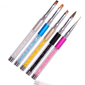 Nail Art Tips UV Gel Crystal Acrylic Painting Drawing Pen Polish Brush Pen Tool 0573 - Artlalic Nail Art Manicure Makeup Beauty Fashion