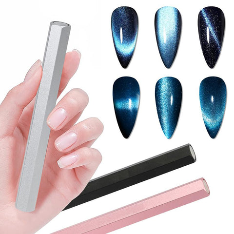 Hexagon Large Magnet, Powerful Dual-Head Cat Eye Nail Magnet, for Gel Nail Polish Tips Design 1835