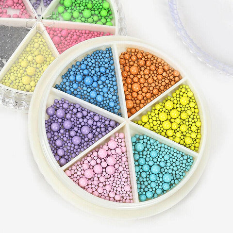 Cany Colors Nail Art Beads, 3D Macaron Caviar Beads for DIY Nail Decoration 3338