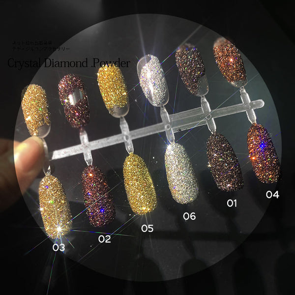 Nail Powder Glitter Crystal Diamond Nail Art Pigment Nail Polish Laser Dazzling 2584 - Artlalic Nail Art Manicure Makeup Beauty Fashion