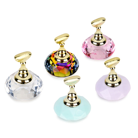 Magnetic Nail Holder + 5 Tips Practice Training Display Stand Nail Tips Crystal Holders 1388 - Artlalic Nail Art Manicure Makeup Beauty Fashion