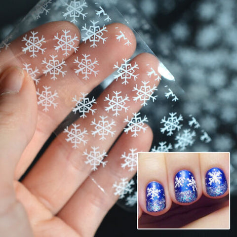 1 Roll Winter Snowflake Xmas Nail Foils Nail Art Transfer Sticker Decals Paper 0739 - Artlalic Nail Art Manicure Makeup Beauty Fashion